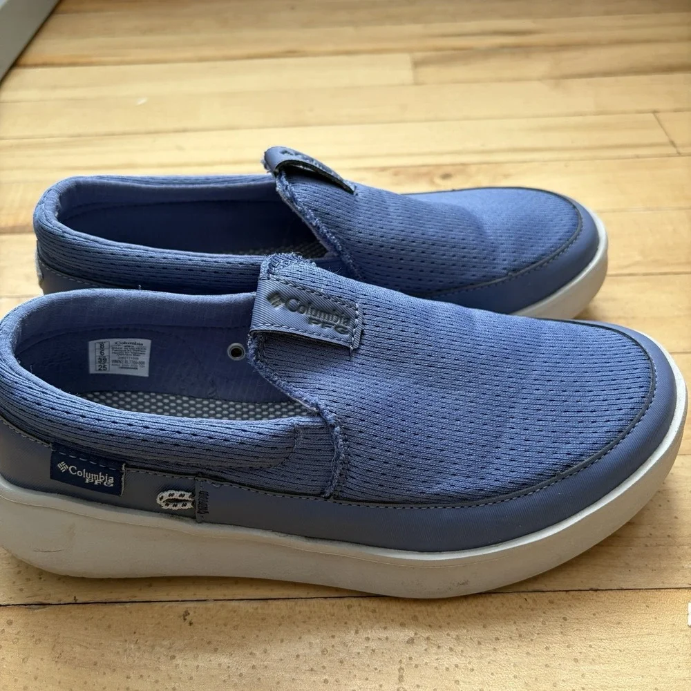 Columbia Boatside Breath PFG Women's‎ Boat Shoes Blue Women's Size 8